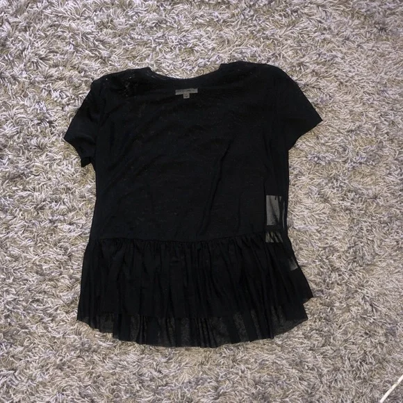 Cotton Candy Sheer Peplum Top Size M - Picture 5 of 8